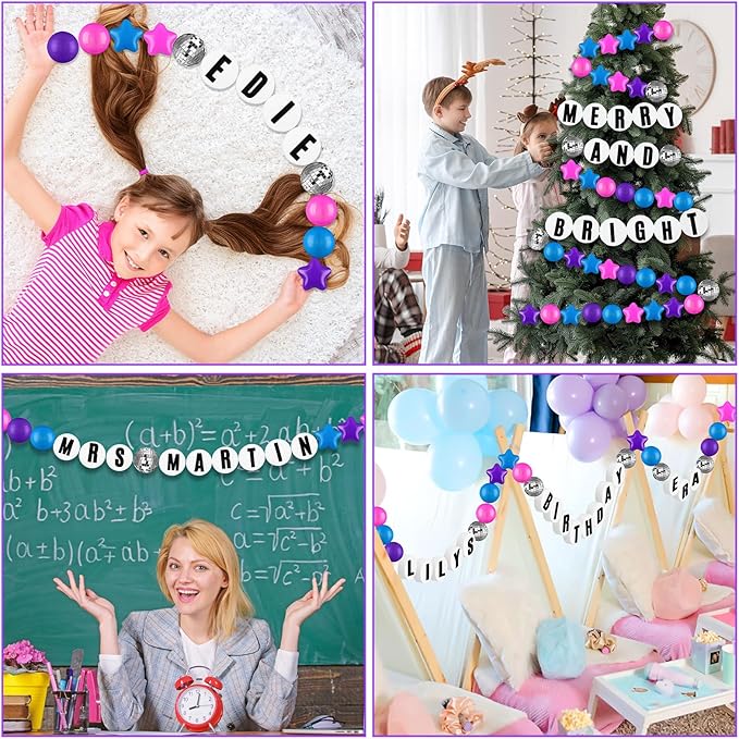Giant Friendship Bracelet Garland Kit, DIY Birthday Banner - Image 5