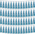 4P Light Blue Foil Fringe Metallic Streamers Banner Tassel Garland by HYSILLA