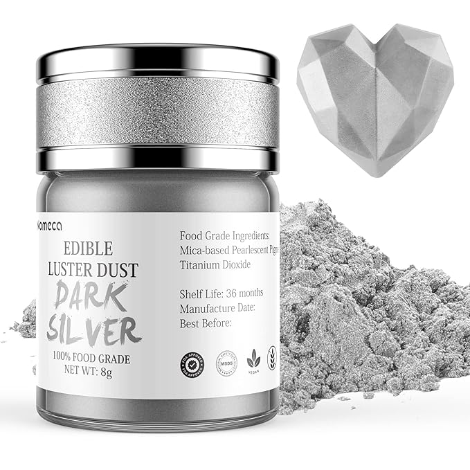Nomeca Edible Luster Dust, 8 Grams Food Grade Shimmer Gold Cake Dust Metallic by Nomeca