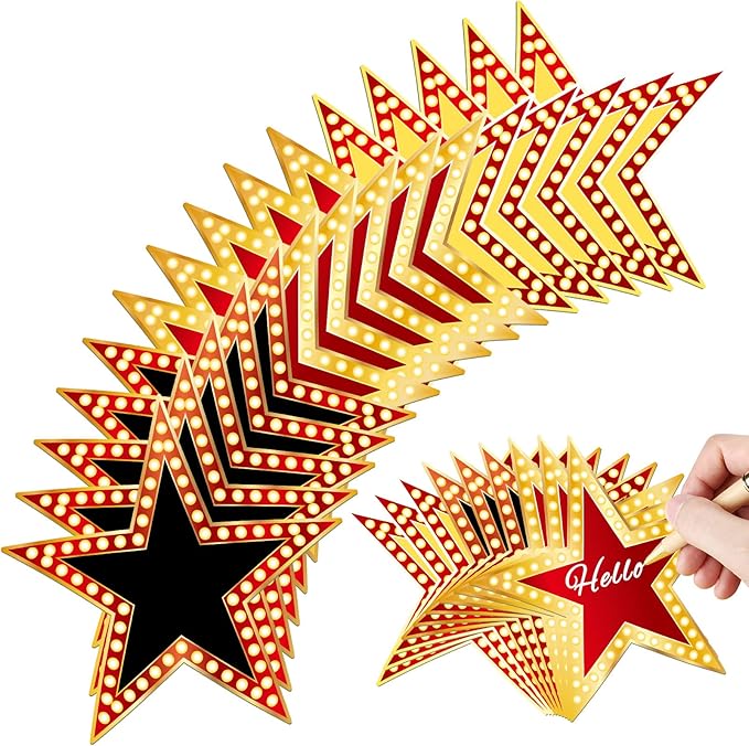 Geosar 150 Pcs Movie Star Cardboard Red Carpet Awards Night Cutouts Confetti by Geosar