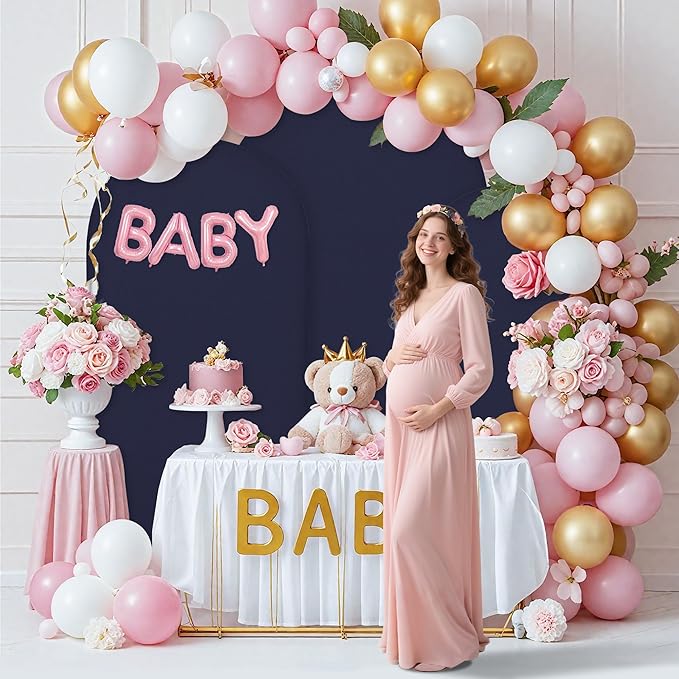 Wedding Arch Covers Arch Backdrop Cover Arch Stand Covers 7.2FT 6FT Set 2 Arch - Image 3