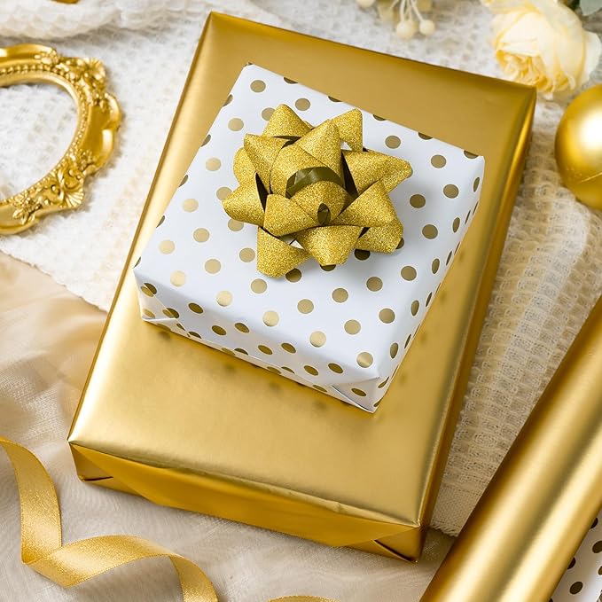 Garbendy Gift Wrapping Paper Roll-Solid Color Pearly-Lustre Paper, Valentine's - Image 3