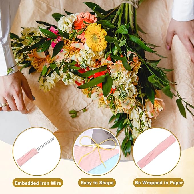 uxcell 55 Yards Floral Bind Wire Wrap Twine, 1mm Floral Wire Vine Bind Wire - Image 4