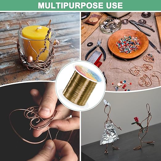 0.2mm Jewelry Wire, 32 Gauge 328FT Craft Wire Copper Beading Wire - Image 7