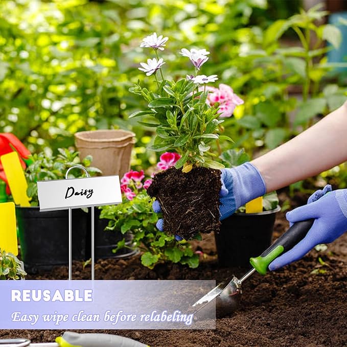 FORUP Metal Plant Labels, 50 Pack Garden Label Markers, Weatherproof Garden - Image 5