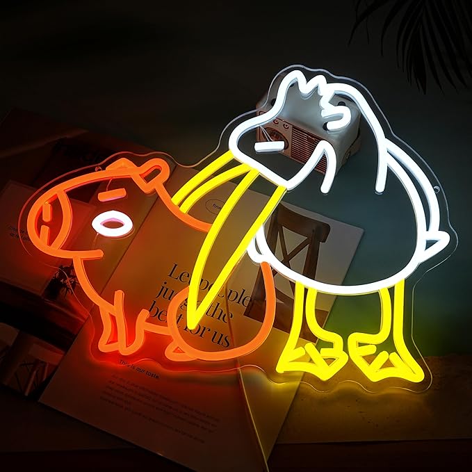 LISIGNVE Capybara Pelican Neon Sign - Image 4