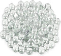 Galashield Flat Glass Marbles for Vases Clear Glass Gems Beads Pebbles Vase by Galashield