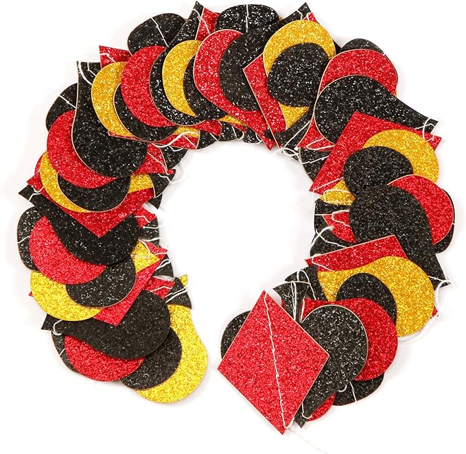 Red-Black Gold Casino Party-Decorations Streamers-Garland - 52ft Poker Theme - Image 7