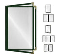 Goodsmart Restaurant Menu Covers – Green 25 Pack, 4-View 8.5" x 14", by ACISuperPower
