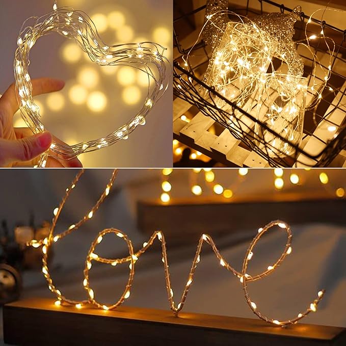 WATERGLIDE 24 Pack Fairy Lights Battery Operated, 7 ft 20 LED Mini String Lights - Image 3