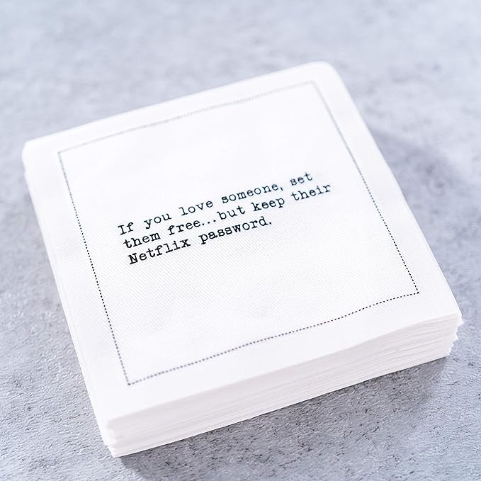 Five Star White Cotton Cocktail Napkins, Beverage & Bar Napkins - Image 9