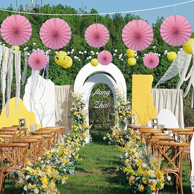 BARTHEW Pink Party Decorations, Baby Shower Decorations, Schoolgirl Style - Image 4