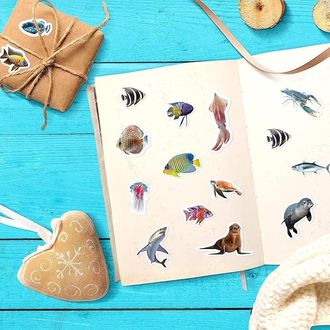 Ocean Animals Stickers 820 Count Sea Animal Fish Shark Stickers Party Favors - Image 6