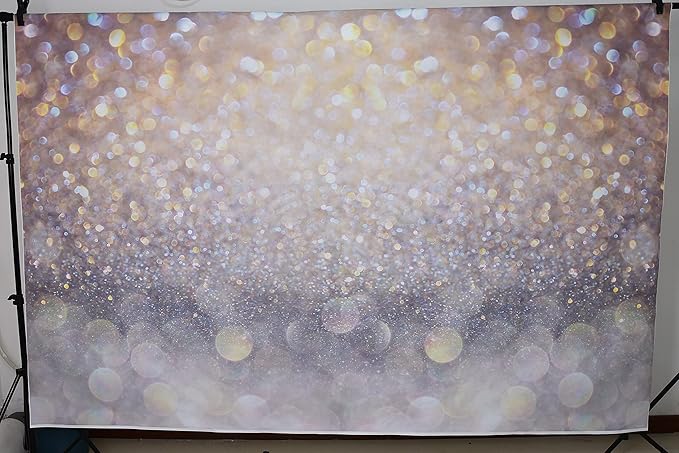 Bokeh Photography Backdrop Blue Grey Spots Sparkle Background Weeding Baby - Image 6