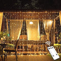JMEXSUSS 600 LED Christmas Curtain Lights Outdoor, 9.5x19.6ft Christmas String by JMEXSUSS
