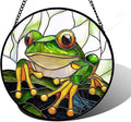 Stained Glass Window Hanging, and Mom 7.8 in by DASTOLL