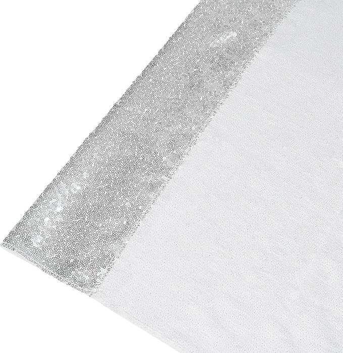 Eternal Beauty Silver Thick Sequin Backdrop, 10x10 Ft Glitter Background - Image 8