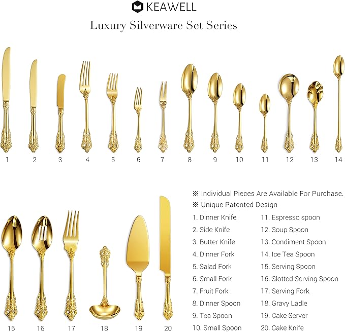 KEAWELL Luxury 6.3" Teaspoons, 18/10 Stainless Steel, Gorgeous Small Spoons - Image 6