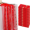 BINBE 12pcs Daisy Fall Table Runner Embroidery Gauze 10FT Florals Seasonal by BINBE