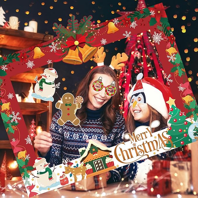 HOWAF 30 Pcs Christmas Photo Booth Props - Image 6