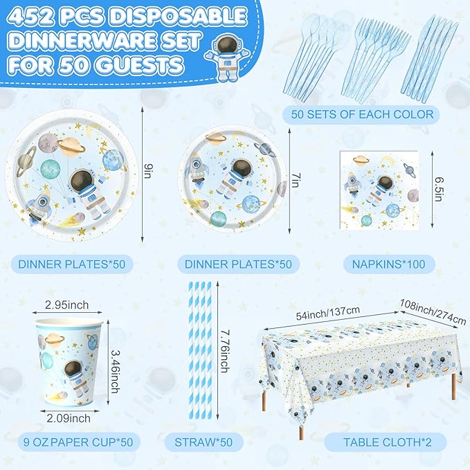 452 Pcs Space Themed Party Decorations - Image 2