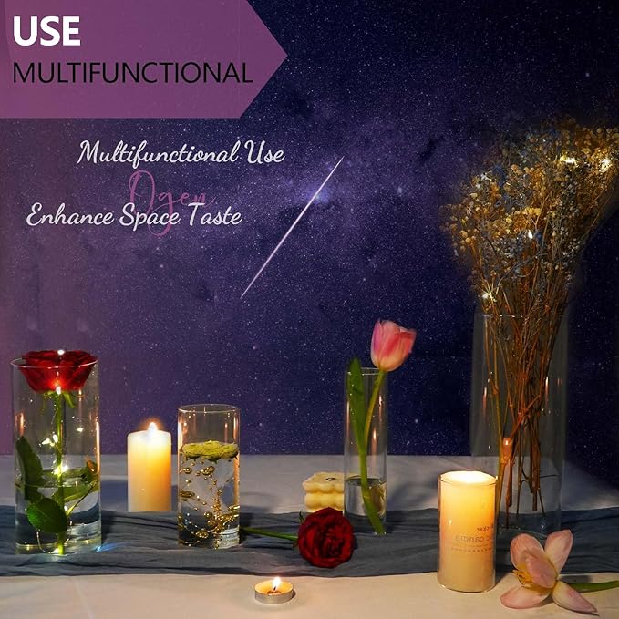 60pcs New & Improved Glass Vase Cylinder Vases - Image 4