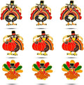 KPOSIYA Thanksgiving Napkin Rings Set of 24, Turkey Napkin Rings Vintage Alloy by KPOSIYA