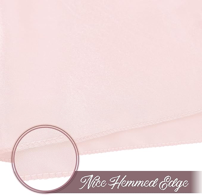 50 Pieces Light Pink Satin Napkins, Silky Soft Smooth Washable Napkins - Image 6