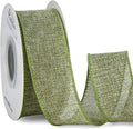 Ribbli Spring Moss/Sage Green Burlap Wired Ribbon, 1-1/2 Inch x 10 Yard by Ribbli
