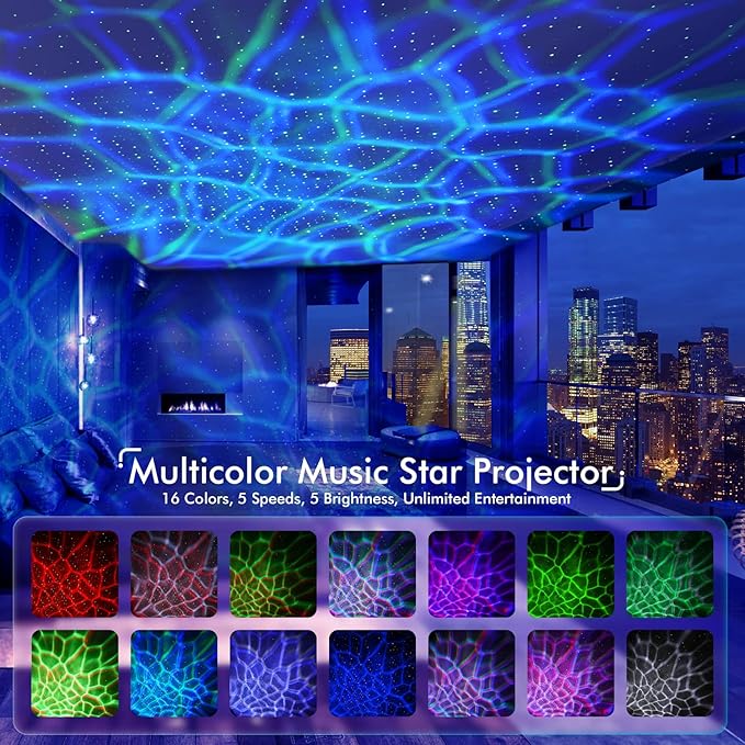 Rossetta Galaxy Projector, Star Projector Light - Image 2