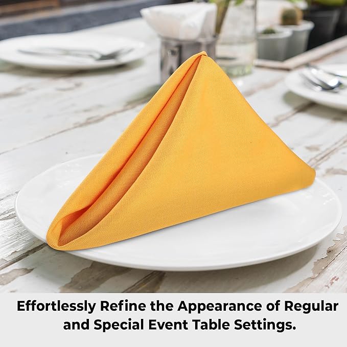 Urban Villa Cloth Napkins 100% Cotton Slub Absorbent Dinner Napkins Oversized - Image 6