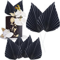 Gyufise 6Pcs Paper Palm Fan Cake Toppers Palm Spear Leaves Fan Cupcake Toppers by Gyufise