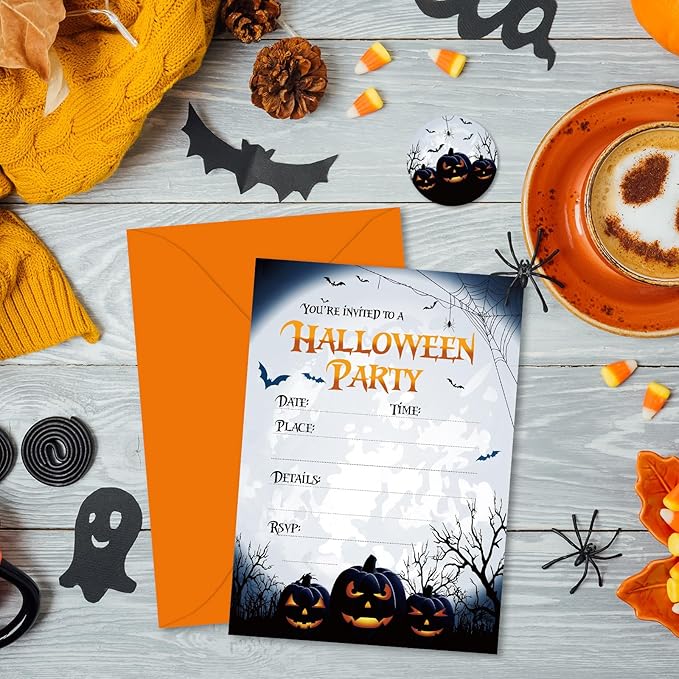 20 Pack Halloween Invitations - Image 5