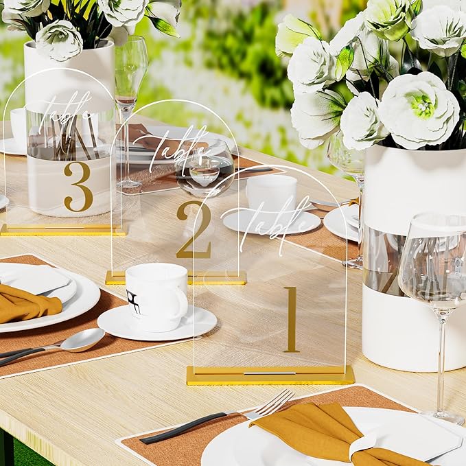 Arch Wedding Table Numbers 1-10 - Image 7