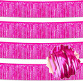 4 Pack 10 Ft Fuchsia Foil Fringe Garland Metallic Streamers Tinsel Banner Wall by LANTIANCHEN