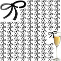 60 Pcs Acrylic Bowknot Wine Glass Charms, Birthday & Engagement Parties by Unknown