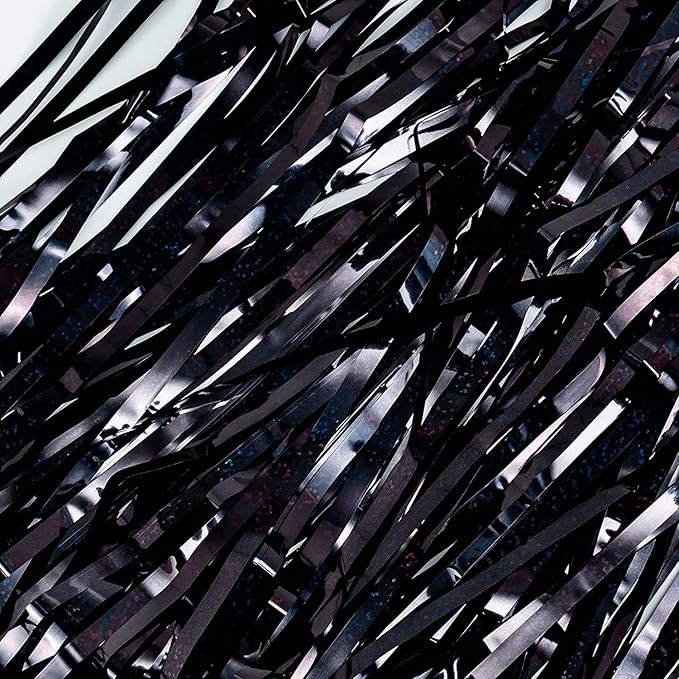 BRAVESHINE Black Halloweens Party Foil Fringe Curtains - Image 8