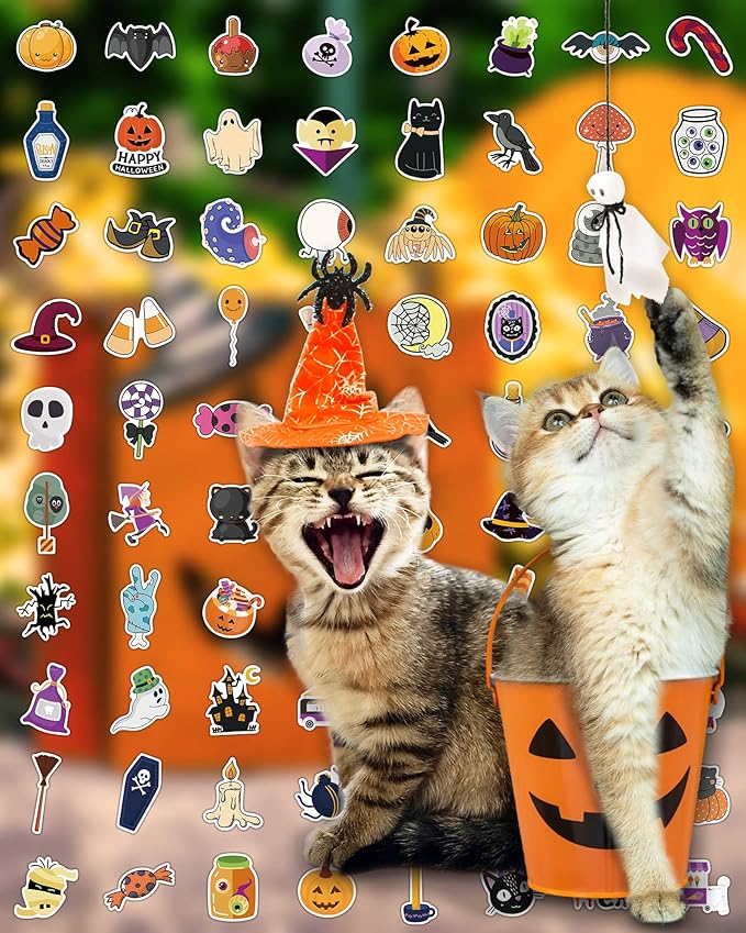 300 PCS Halloween Pumpkin Stickers, Vinyl Waterproof Stickers - Image 5
