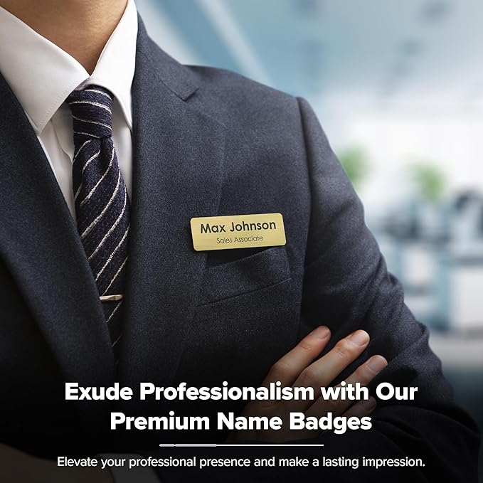 Name Tag, Magnetic Name Tags, Personalized Name Tags, Durable Engravable Impact - Image 2