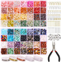 QUEFE 1800pcs 56 Colors Crystal Beads, Ring Making Kit, Gemstone Chip Beads by QUEFE