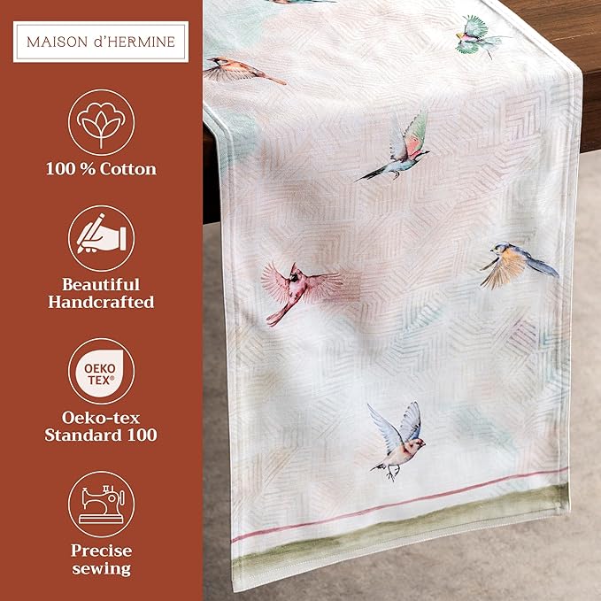 Maison d' Hermine Table Runner 100% Cotton Double Layer Table Runners 108 - Image 2