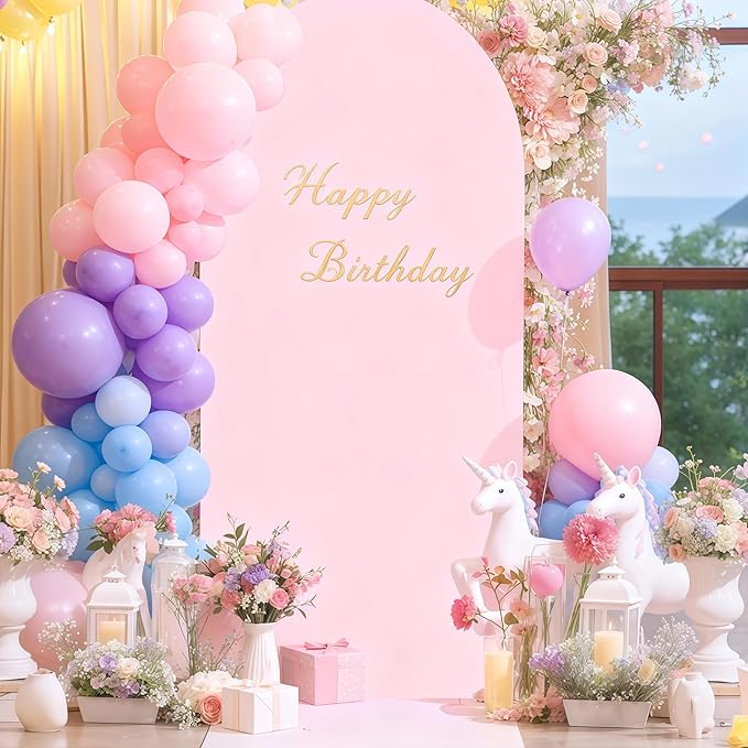 7.2FT Pink Arch Backdrop Cover - Image 6