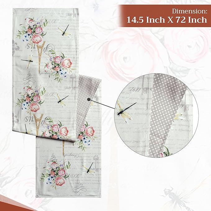Maison d' Hermine Table Runner 100% Cotton Double Layer Table Runners 72 inches - Image 4
