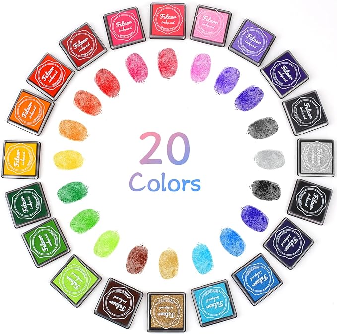 Fstaor 20 Colors Washable Ink Pads - Image 7