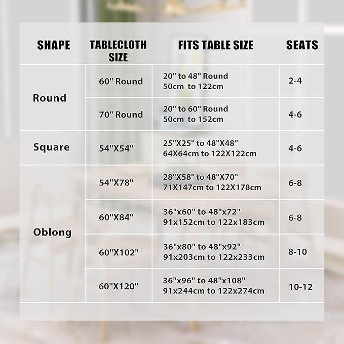 sancua 2 Pack Round Tablecloth 60 Inch Black, Stain and Wrinkle Resistant Table - Image 7