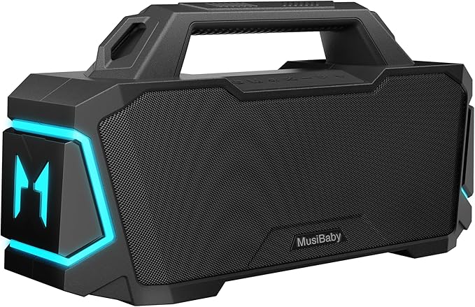 Bluetooth Speaker, Musibaby M1 Portable Bluetooth Speakers:Loud Stereo Sound - Image 7
