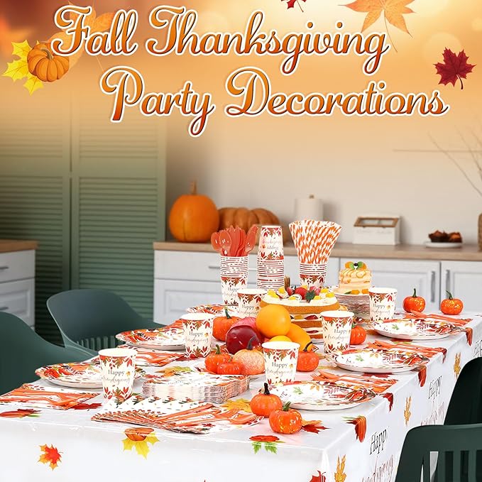 452 Pcs Happy Friendsgiving Party Decorations - Image 7