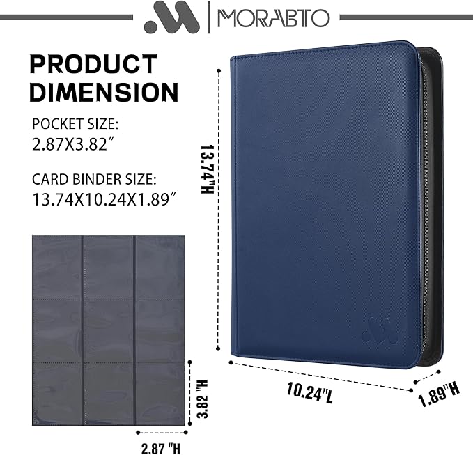 Card Binder 9 Pocket, Trading Card Binder Holds up to 360 Cards - Image 2