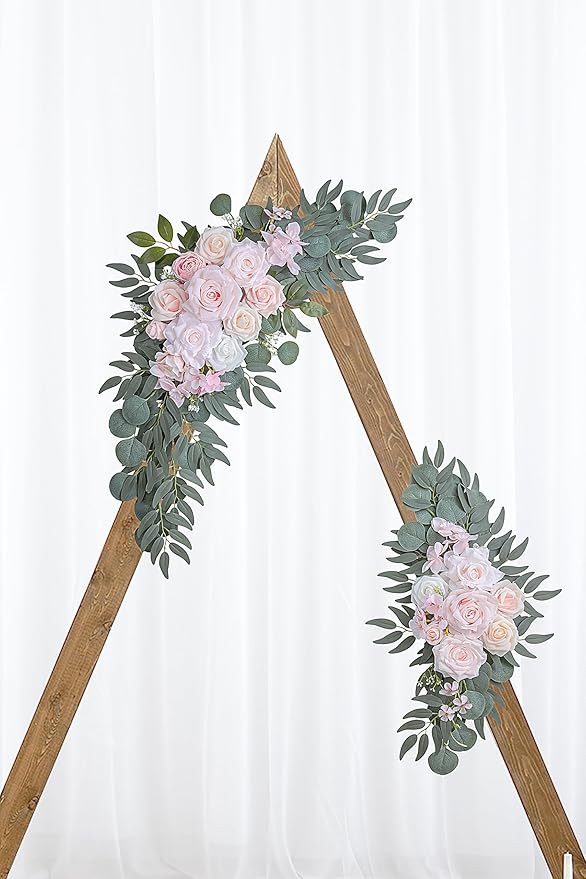 Pink Wedding Arch Flowers Set of 2 - Image 6