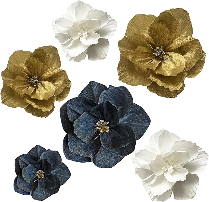 BRT Bearingshui Crepe Paper Flowers Decoration by BRT+Bearingshui